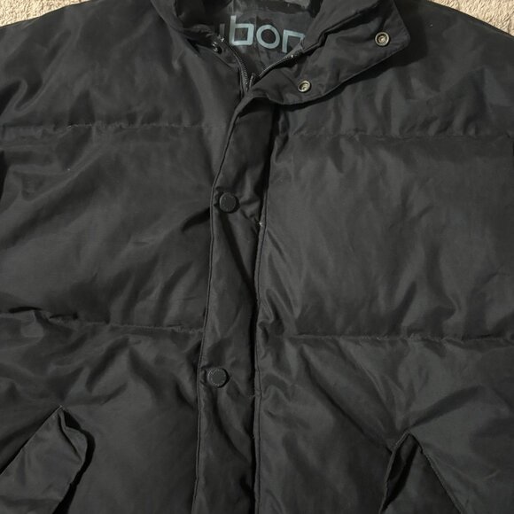 Claiborne Mens Black Puffer Down Quilted Jacket Winter Wear Size L - Picture 4 of 14